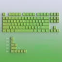 Contour Line Green 87+10 Keys PBT Doubleshot Side Legends Keycaps Set Cherry Profile for Cherry MX Keyboard